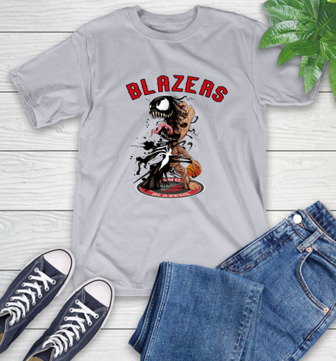 NBA Portland Trail Blazers Basketball Venom Groot Guardians Of The Galaxy T-Shirt 6