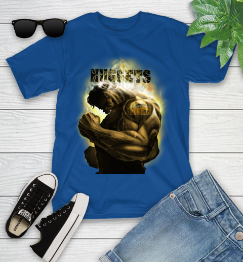 Denver Nuggets NBA Basketball Hulk Marvel Avengers Sports Youth T-Shirt 12