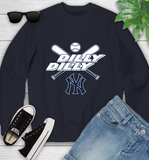 MLB New York Yankees Dilly Dilly Baseball Sports Youth Sweatshirt 3