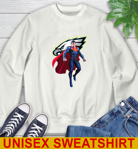 NFL Superman DC Sports Football Philadelphia Eagles Sweatshirt
