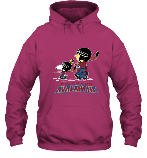Let's Play Colorado Avalanche Ice Hockey Snoopy NHL Hoodie
