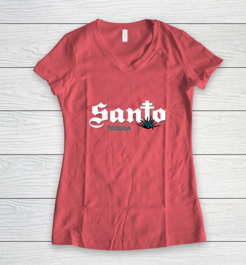 Santo Tequila Guy Fieri Women's V-Neck T-Shirt 4