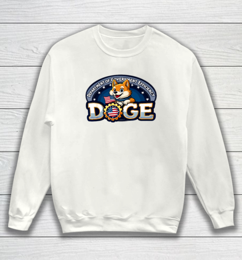 Funny DOGE Crypto Meme Department of Government Efficiency Sweatshirt