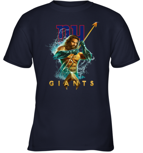 NFL New York Giants Aquaman DC Football Sports nvZLUoWjZYK youth t shirt 26 95 151514 front navy