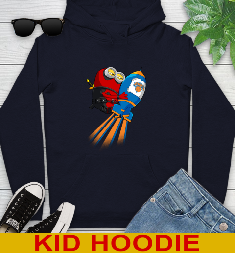 NBA Basketball New York Knicks Deadpool Minion Marvel Shirt Youth Hoodie 3
