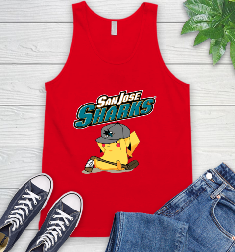 NHL Pikachu Hockey Sports San Jose Sharks Tank Top 6