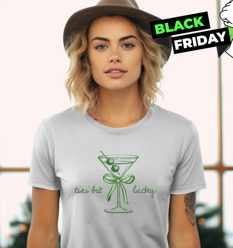St. Patrick's Day Tini Bit Lucky Martini Women's T-Shirt