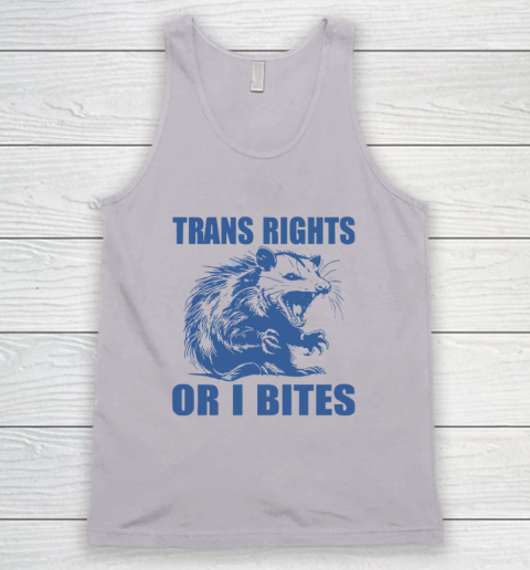 Trans Rights Or I Bites Raccoon Tank Top 2