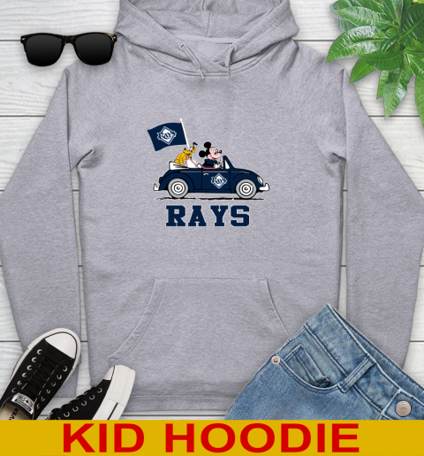 MLB Baseball Tampa Bay Rays Pluto Mickey Driving Disney Shirt Youth Hoodie 6