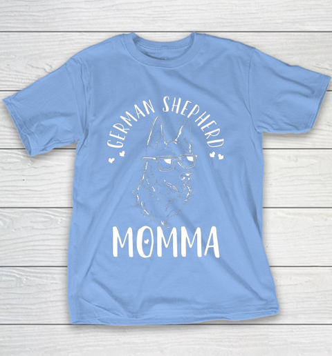 Dog Mom Shirt German Shepherd Momma Dog Mom Mama Gift Youth T-Shirt 8