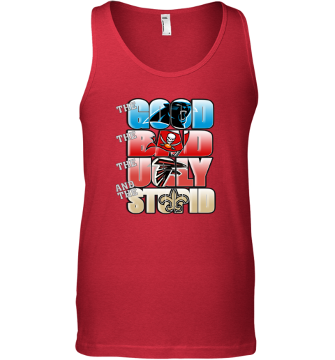 NFL Good Bad Ugly Stupid Mashup Carolina Panthers Tank Top c7yb nfl good bad ugly stupid mashup carolina panthers unisex tank 17 front red