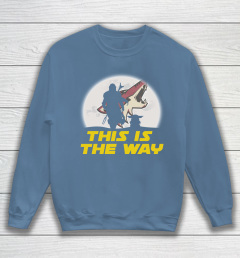 Arizona Coyotes NHL Ice Hockey Star Wars Yoda And Mandalorian This Is The Way Sweatshirt 6
