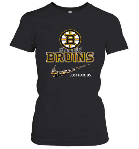 NHL Team Boston Bruins x Nike Just Hate Us Hockey Women's T-Shirt