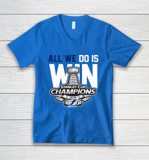 Tampa Bay Lightning Stanley Cup Champions All We Do Is Win V-Neck T-Shirt 5