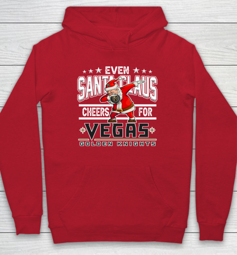 Vegas Golden Knights Even Santa Claus Cheers For Christmas NHL Hoodie 7