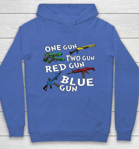One Gun Two Gun Red Gun Blue Gun Hoodie 6