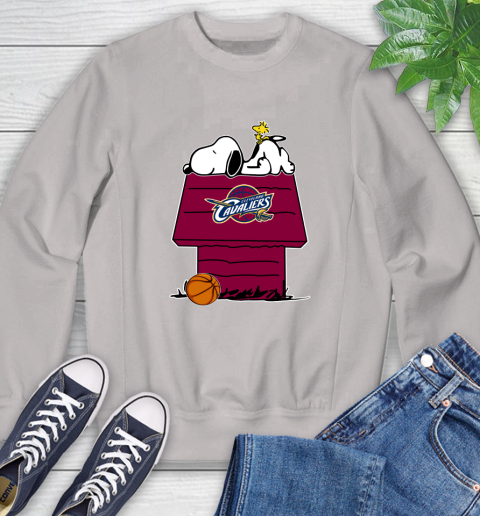 Cleveland Cavaliers NBA Basketball Snoopy Woodstock The Peanuts Movie Sweatshirt 12