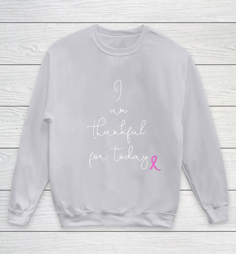 Womens Fighting Breast Cancer Product Gift Battling Through Chemo Youth Sweatshirt 3