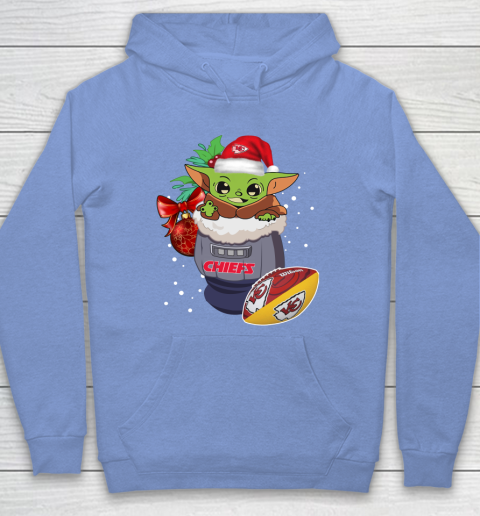 Kansas City Chiefs Christmas Baby Yoda Star Wars Funny Happy NFL Hoodie 11