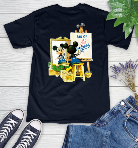 MLB Baseball Los Angeles Dodgers Mickey Drawing Shirt 73
