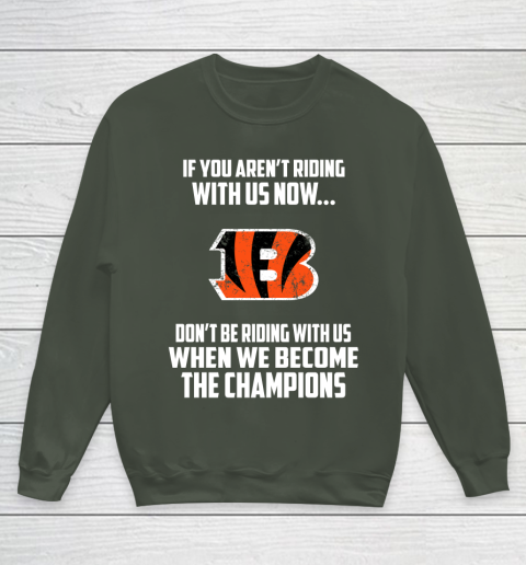 NFL Cincinnati Bengals Football We Become The Champions Youth Sweatshirt 8