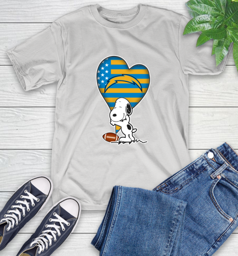 San Diego Chargers NFL Football The Peanuts Movie Adorable Snoopy T-Shirt