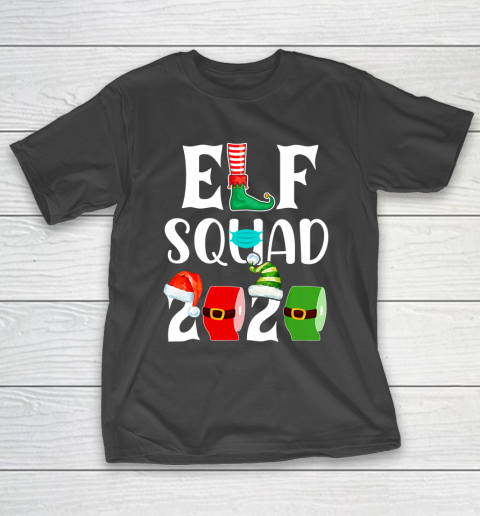 Elf Squad Quarantine Christmas 2020 Family Matching Xmas T-Shirt