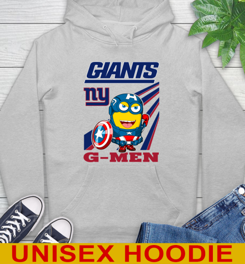 NFL Football New York Giants Captain America Marvel Avengers Minion Shirt Hoodie 6