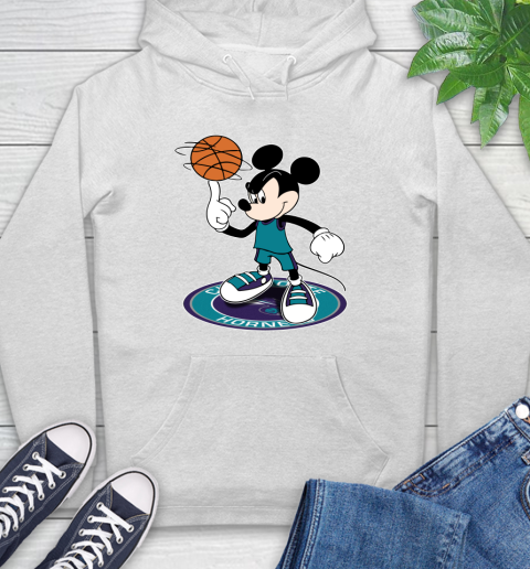 NBA Basketball Charlotte Hornets Cheerful Mickey Disney Shirt Hoodie 2