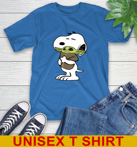 Snoopy Hugging Baby Yoda Shirt 9