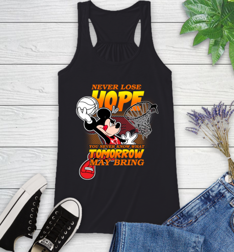 Chicago Bulls NBA Basketball Mickey Disney Never Lose Hope Racerback Tank
