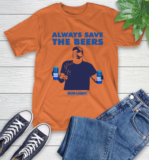 Always Save The Bees Beers Bud Light Jeff Adams Beers Over Baseball T-Shirt 3