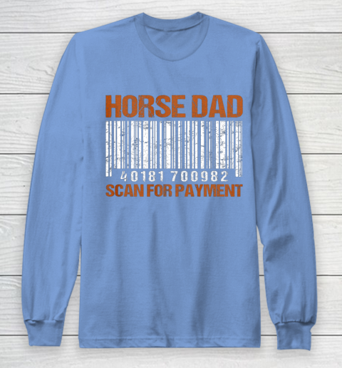 Horse Dad Scan For Payment Long Sleeve T-Shirt - Image 9