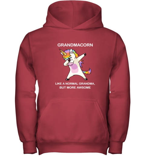 Unicorn Grandmacorn Dabbing Like A Normal Grandma But More Awesome Youth Hoodie