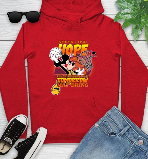 Indiana Pacers NBA Basketball Mickey Disney Never Lose Hope Youth Hoodie 12