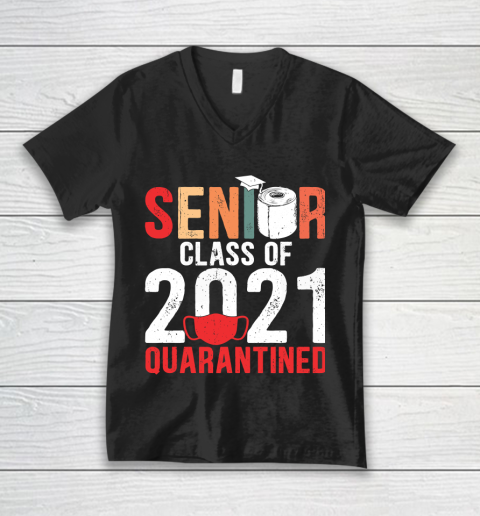 Senior Class of 2021 Quarantine Graduation Toilet Paper V-Neck T-Shirt