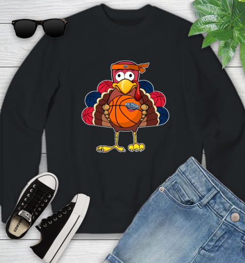 New Orleans Pelicans Turkey thanksgiving day Youth Sweatshirt 2