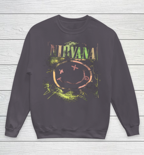 Vintage Nirvanas Smile Design Limited Youth Sweatshirt 5