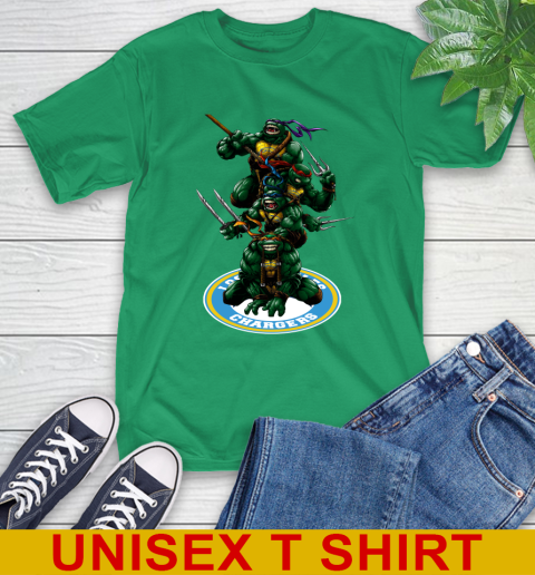 NFL Football Los Angeles Chargers Teenage Mutant Ninja Turtles Shirt T-Shirt 7