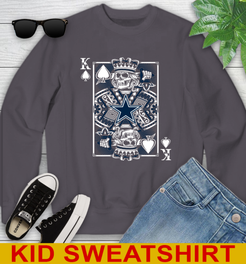 Dallas Cowboys NFL Football The King Of Spades Death Cards Shirt Youth Sweatshirt 5