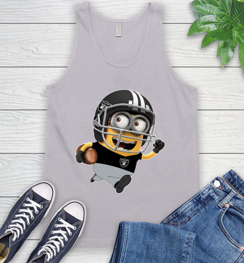 NFL Oakland Raiders Minions Disney Football Sports Tank Top 4