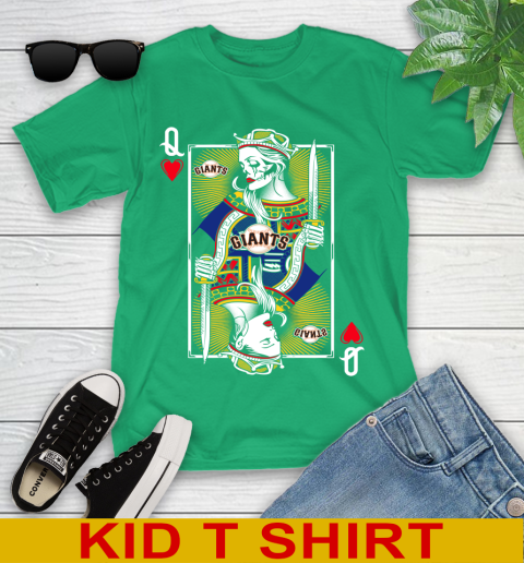 MLB Baseball San Francisco Giants The Queen Of Hearts Card Shirt Youth T-Shirt 7