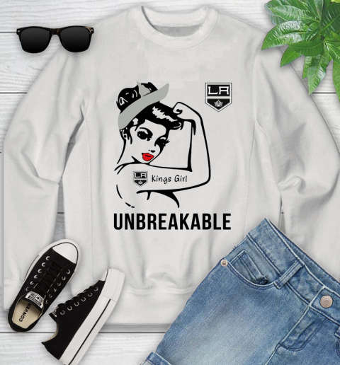 NHL Los Angeles Kings Girl Unbreakable Hockey Sports Youth Sweatshirt