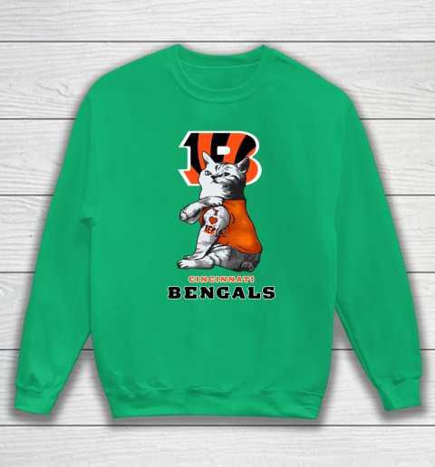 NFL Football My Cat Loves Cincinnati Bengals Sweatshirt 5