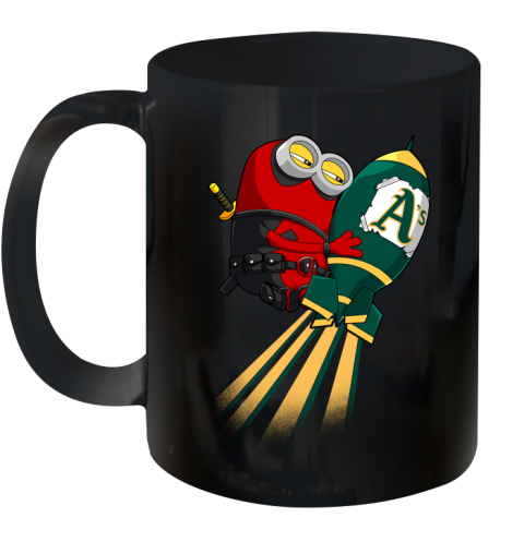 MLB Baseball Oakland Athletics Deadpool Minion Marvel Shirt Ceramic Mug 11oz