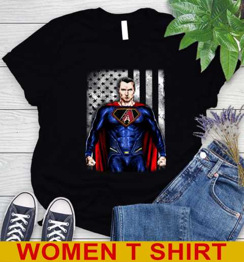 MLB Baseball Arizona Diamondbacks Superman DC Shirt Women's T-Shirt