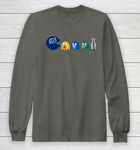 Tampa Bay Lightning x Pacman Create History For Stanley Cup Long Sleeve T-Shirt 8