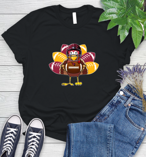 Arizona Cardinals Turkey Thanksgiving Day Women's T-Shirt 2