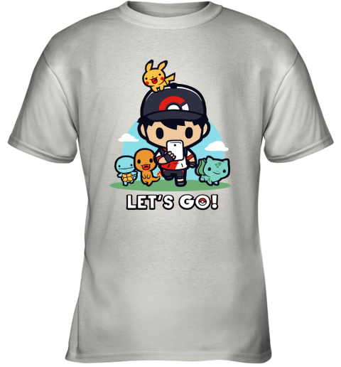 Let's Go Chibi Starter Pokemon Youth T-Shirt