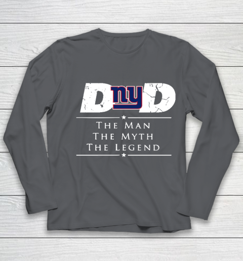 New York Giants NFL Football Dad The Man The Myth The Legend Youth Long Sleeve 6